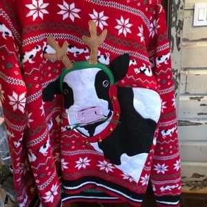 Cow Christmas Sweater